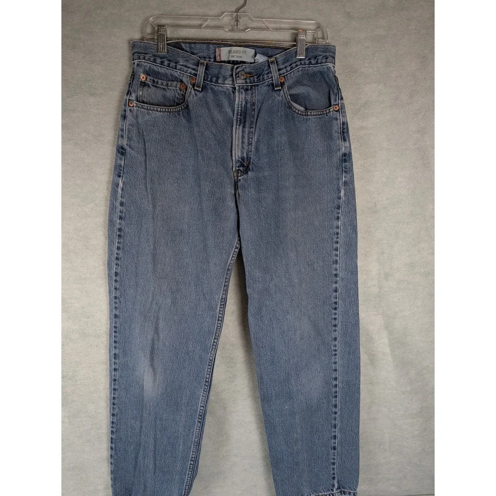 Vintage Y2K Levi's 550 Relaxed Fit Jeans 34x32 Light Wash Denim (33x32)
